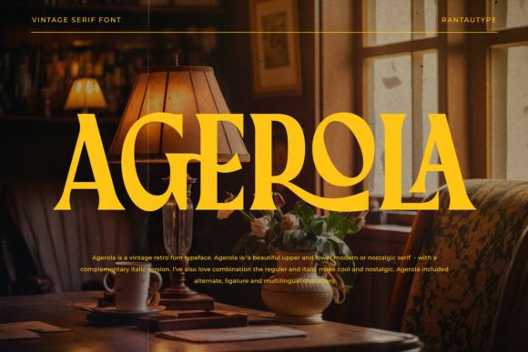 Agerola: Your Serif Secret Weapon for Nostalgic, Chic Design