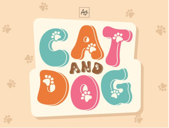 Cat and Dog: A Playful Typeface for Pet Brands