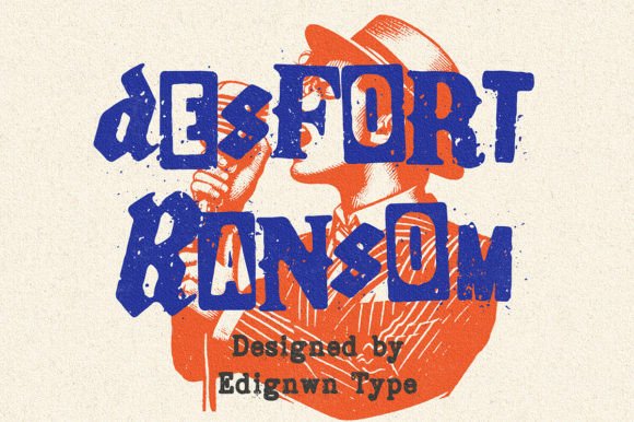 Desfort Ransom: The Rugged Typeface for Rebellious Designs
