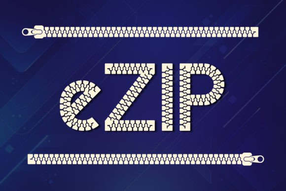 Ezip: The Playful Typeface Crafted from Zippers
