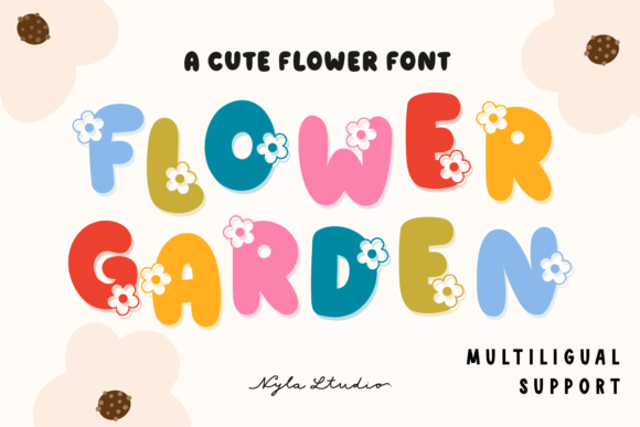 Flower Garden: Your Go-To Playful Decorative Tiny Font