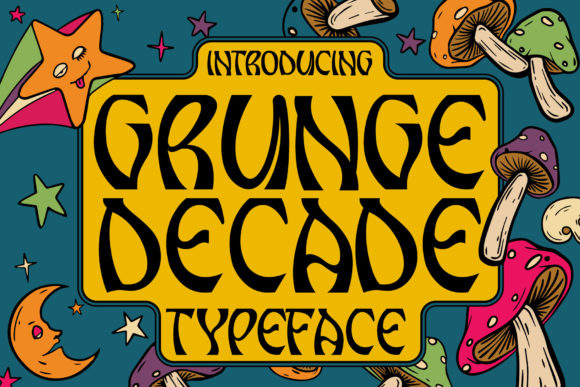 Grunge Decade: The Bold Display Font for Modern Edge