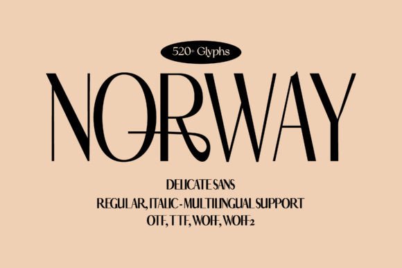Norway: The Clean, Modern Typeface for Professional Design