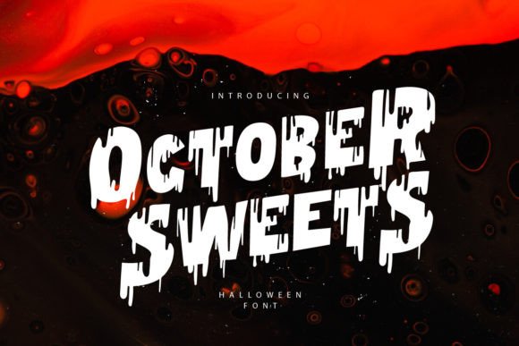 October Sweets: A Playfully Creepy Display Font for Bold Projects