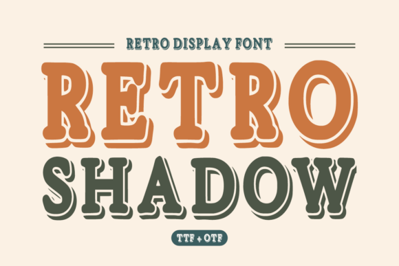 Retro Shadow: Bold Western Character for Vintage Branding