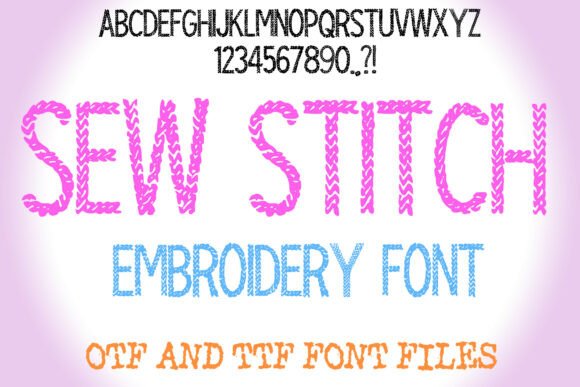 Sew Stitch Embroidery: A Typeface with Handmade Soul