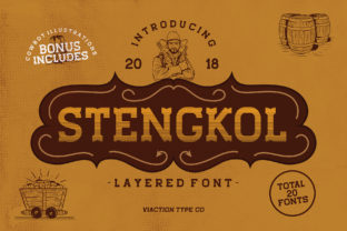 Stengkol: A Slab Serif for Bold Statements and Cowboy Charm