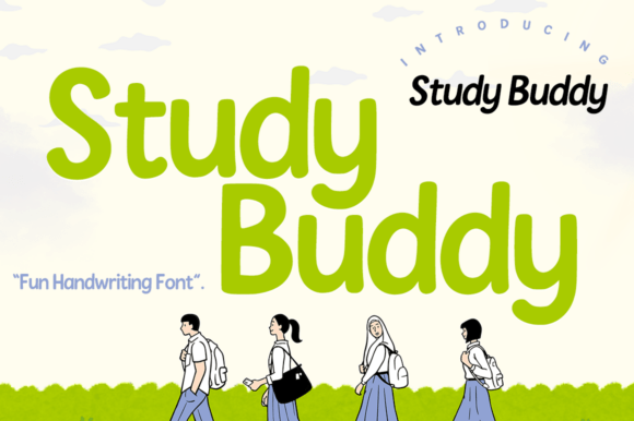 Study Buddy: The Handwritten Font That Brings Playful Energy