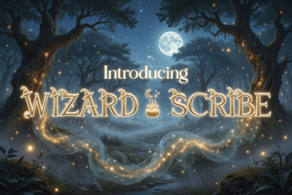 Wizard Scribe: A Font for Enchanting Visuals